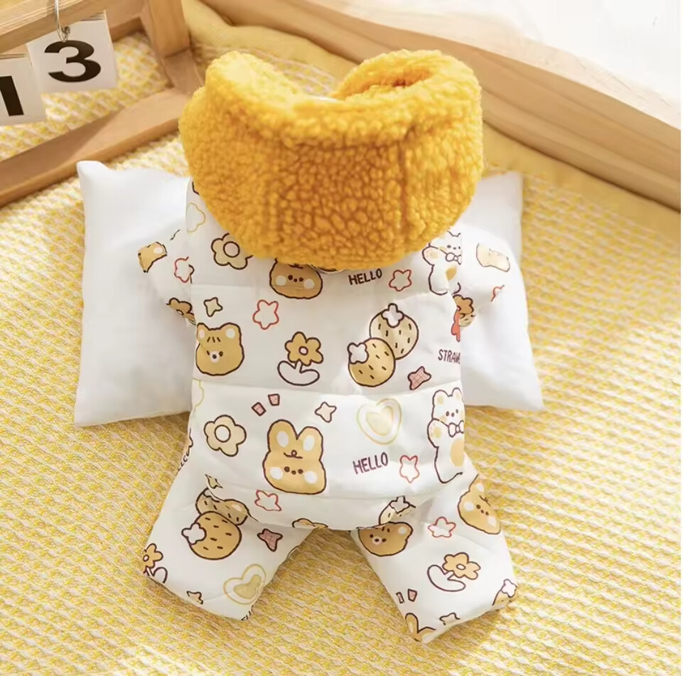 Autumn Winter Thickened Warm Quilted Cotton Pet Coat