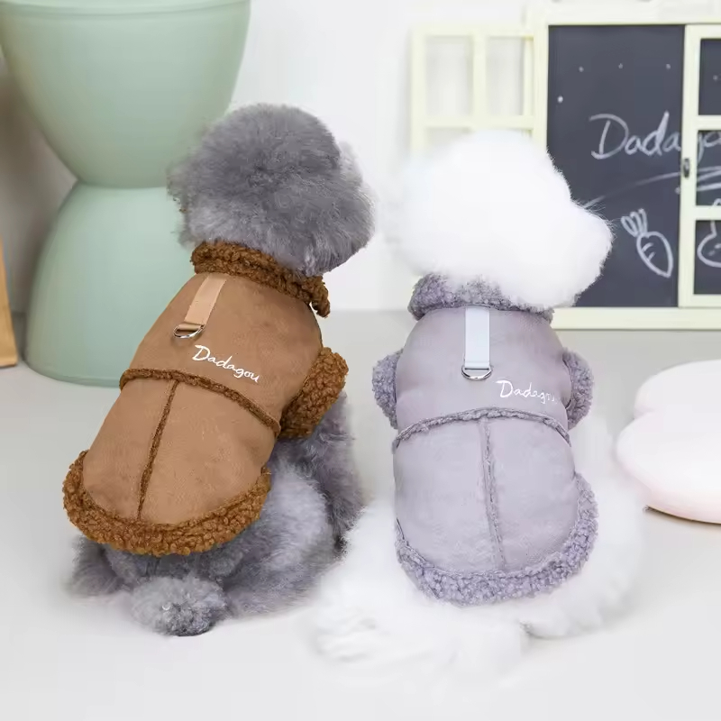 Soft Warm Fleece Dog Clothes for Winter