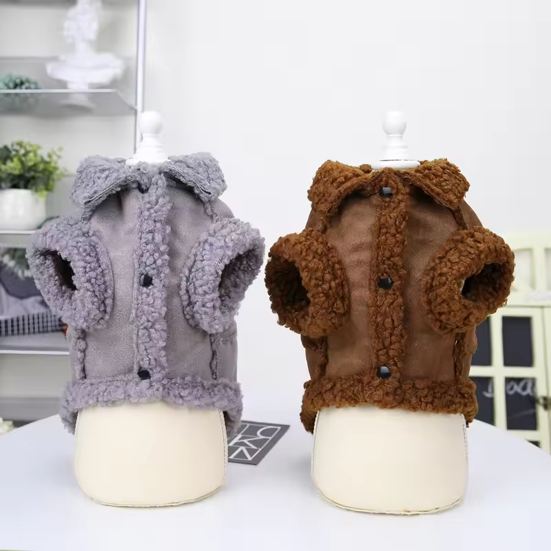Soft Warm Fleece Dog Clothes for Winter