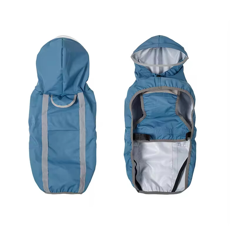 Waterproof Pet Raincoat With Transparent Mask 