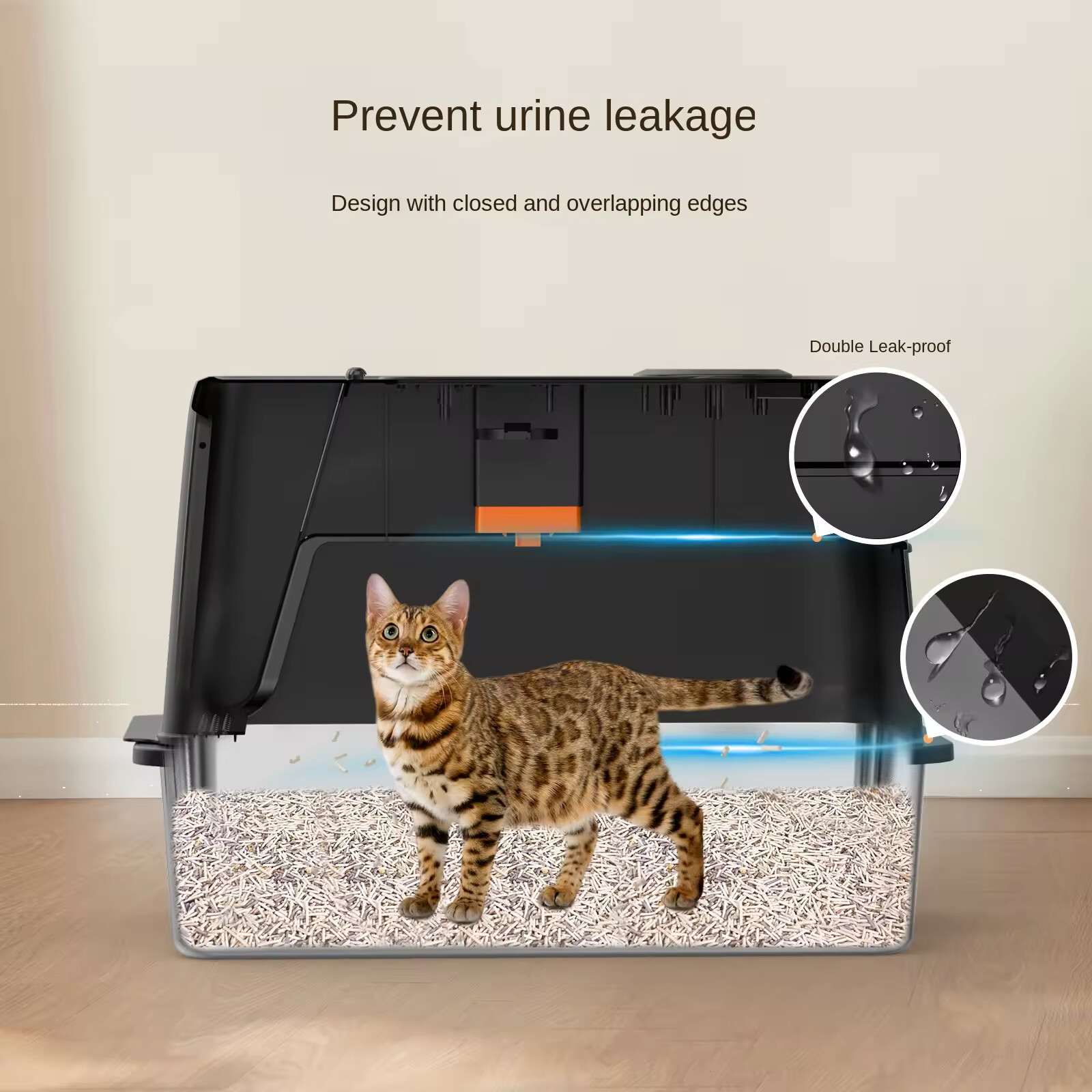 Stainless Steel Cat Litter Box Odor Control