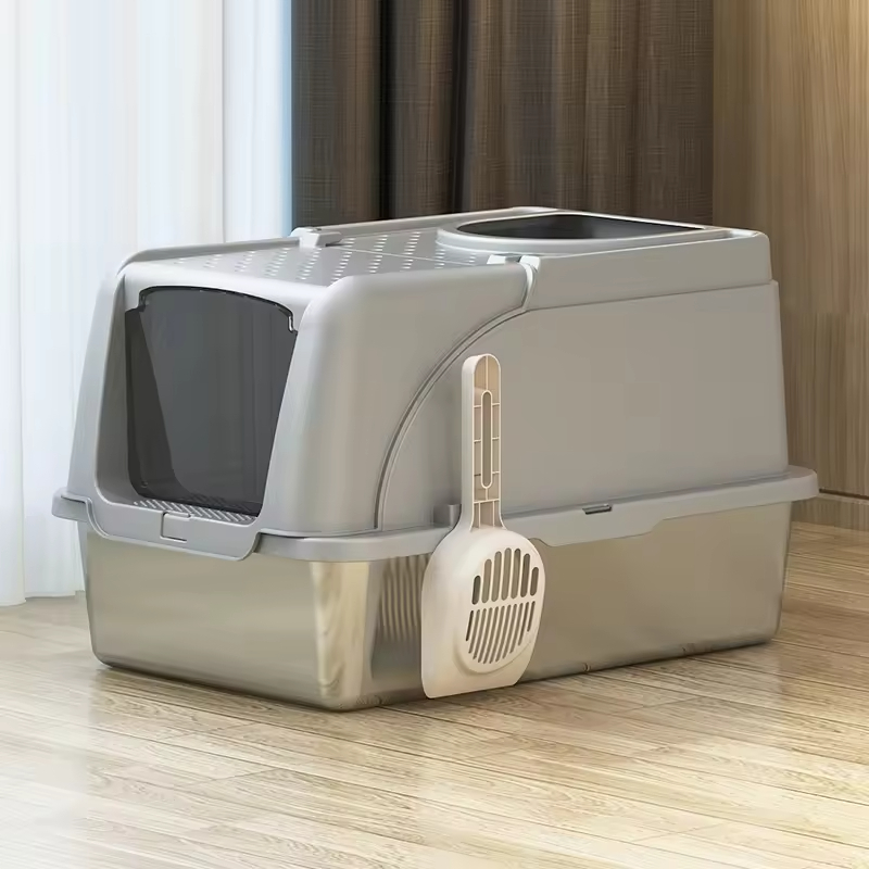 Stainless Steel Cat Litter Box with Lid