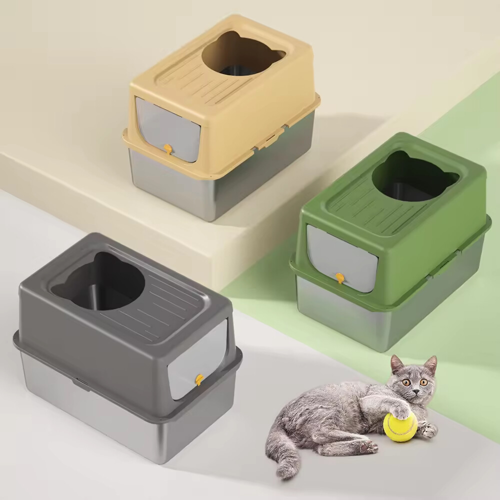 Stainless Steel Cat Litter Box 