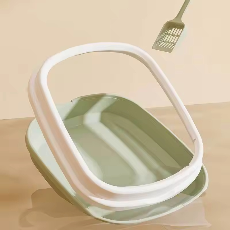 Semi-Enclosed Open Type Splashproof Cat Litter Box