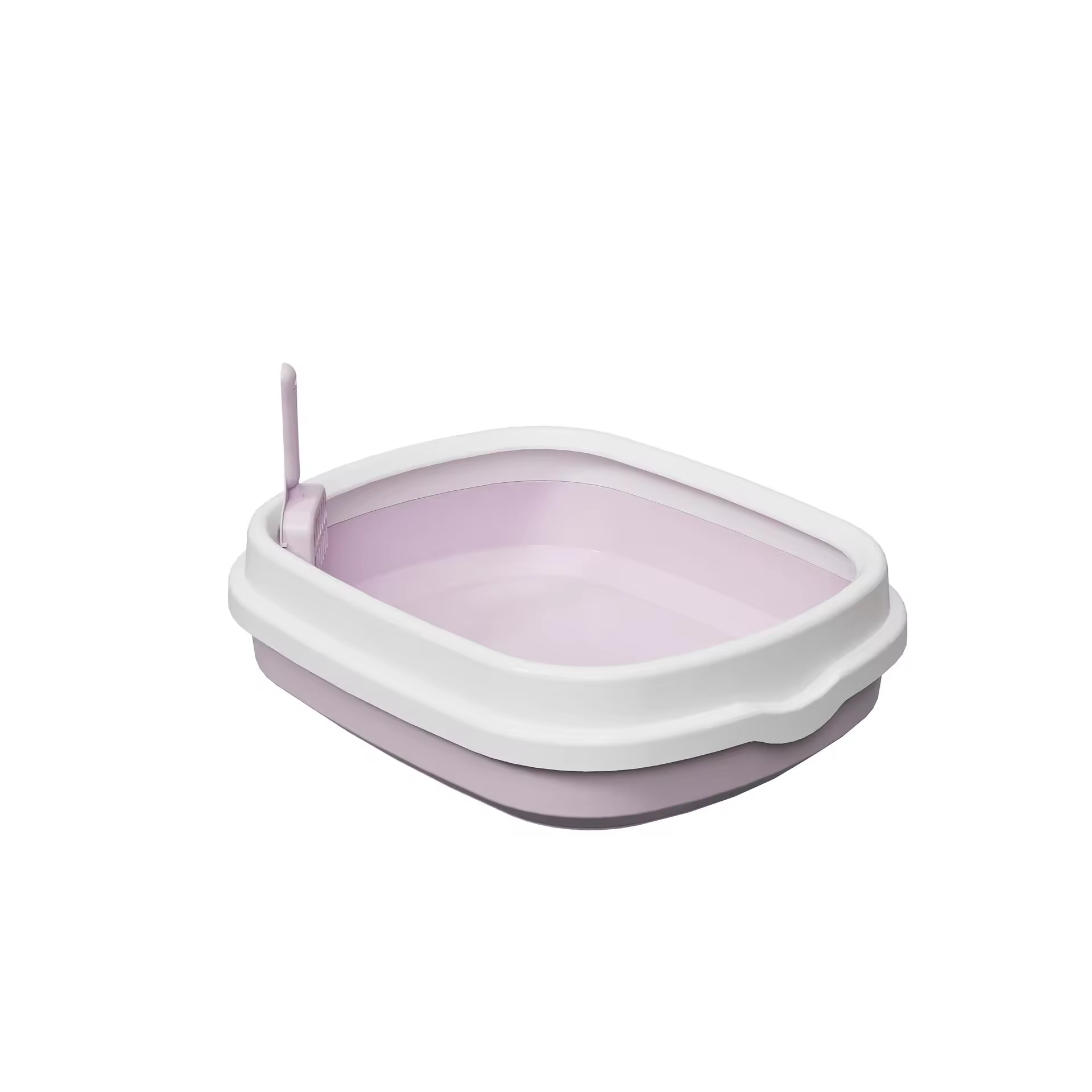 Semi-Enclosed Open Type Splashproof Cat Litter Box