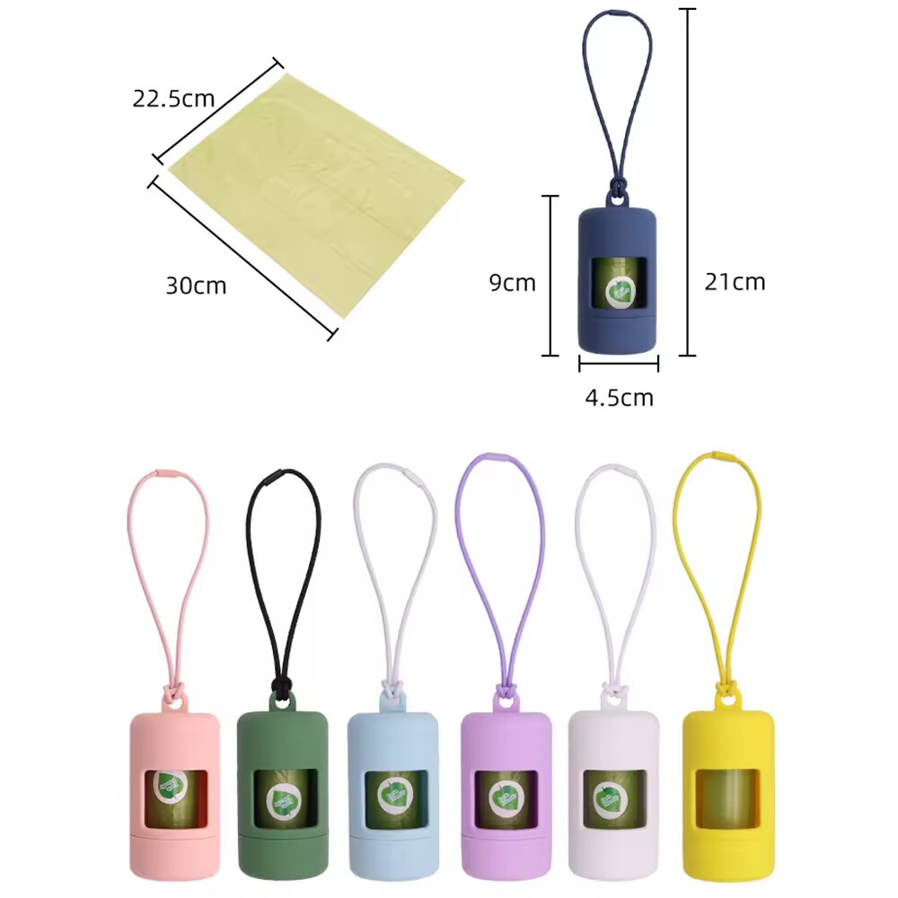 Portable Biodegradable Dog Poop Bag With Dispenser