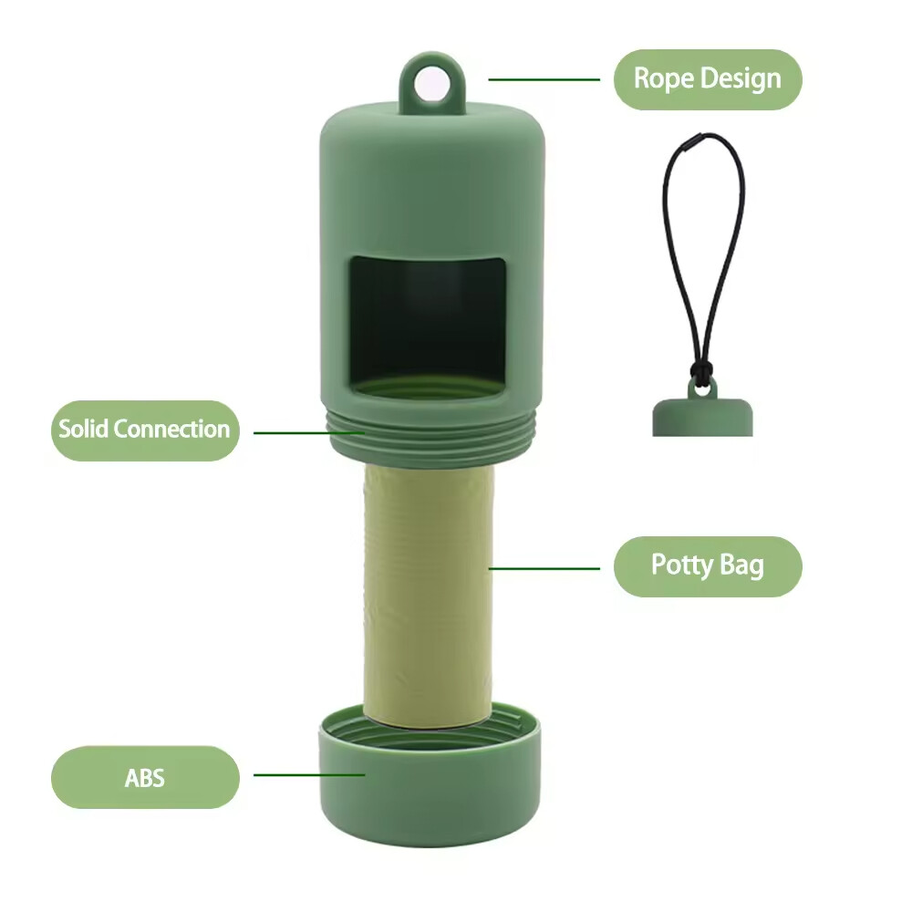 Portable Biodegradable Dog Poop Bag With Dispenser