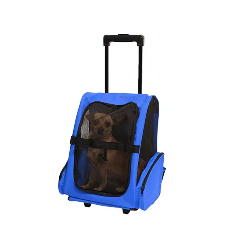 Breathable Pet Dog Carrier Travel Bag With Wheels