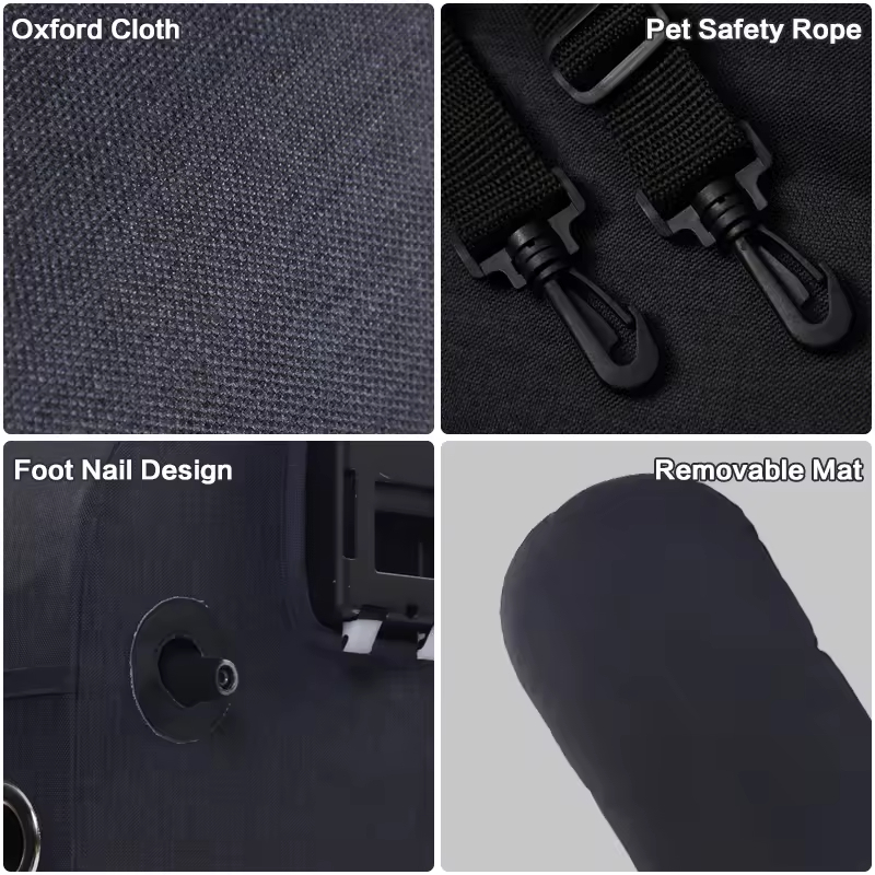 Luxury Double Dog Cat Stroller 