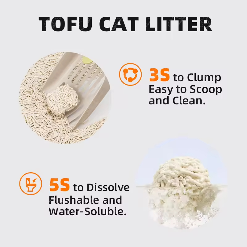 Dust Free Natural Plant Tofu Cat Litter
