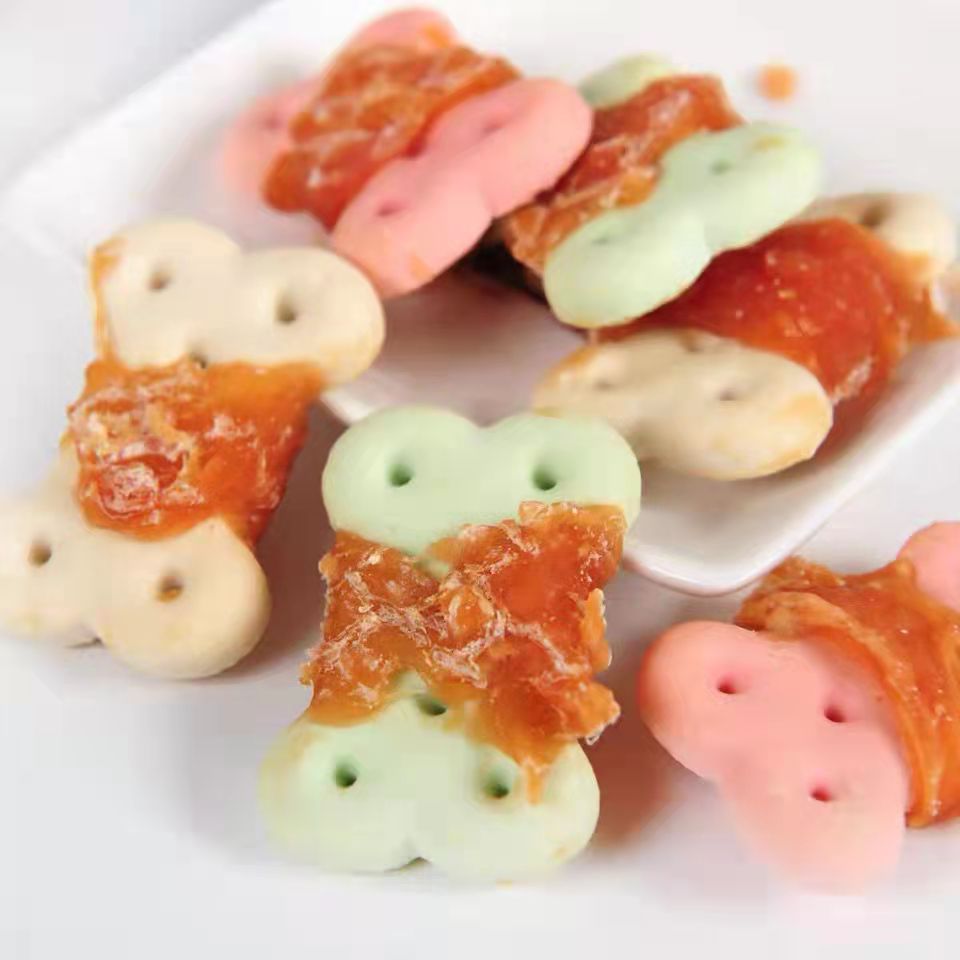 Chicken wrapped cookies