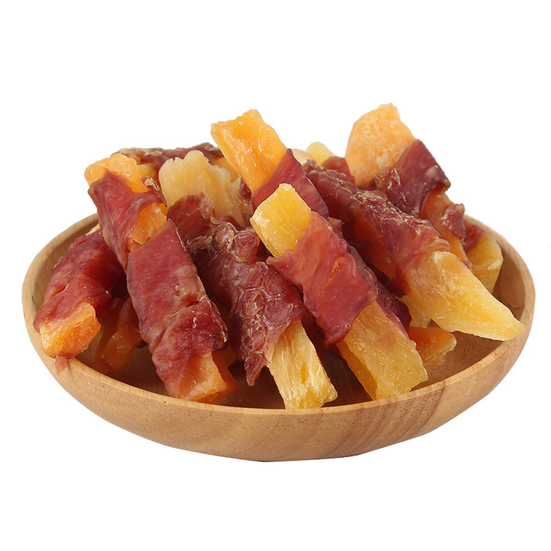 Duck meat wrapped in french fries