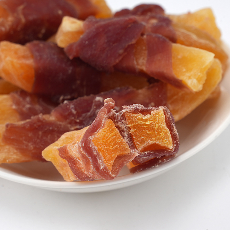 Duck meat wrapped in french fries