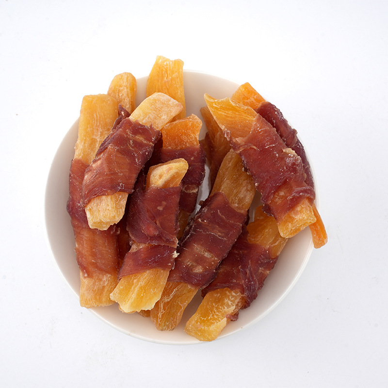 Duck meat wrapped in french fries