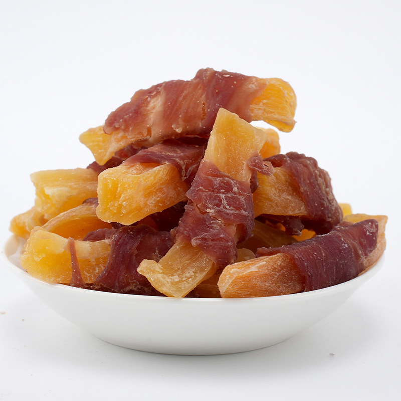 Duck meat wrapped in french fries