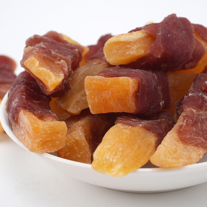 Duck meat wrapped in french fries