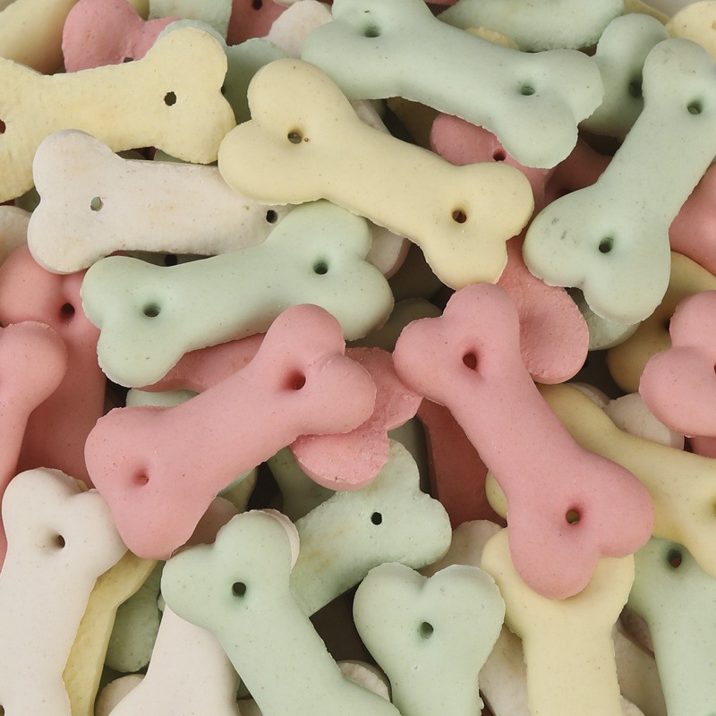 Milk flavored bone biscuits