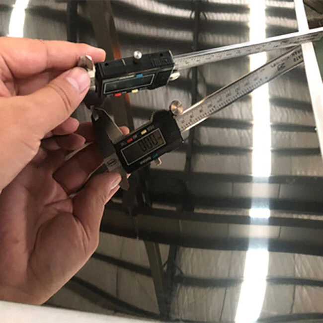 Stainless steel mirror sheet