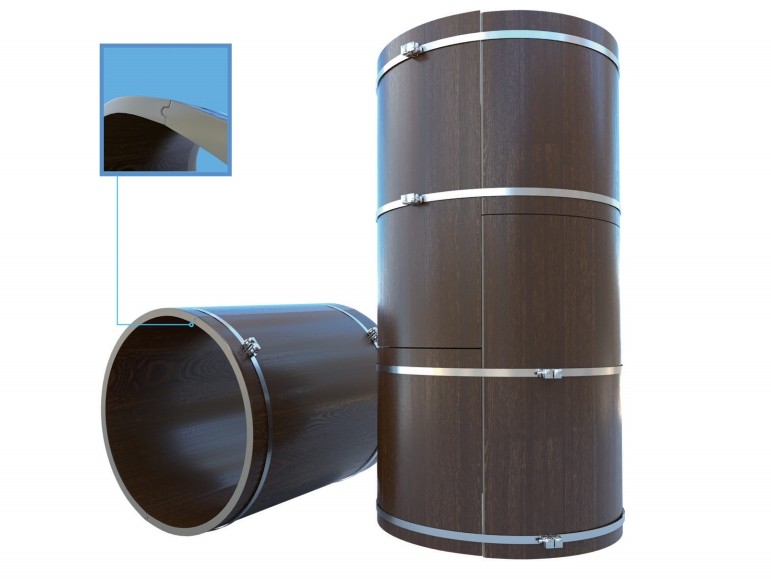 Wooden building circular formwork