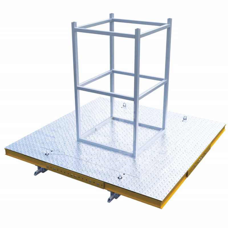Elevator shaft construction platform X