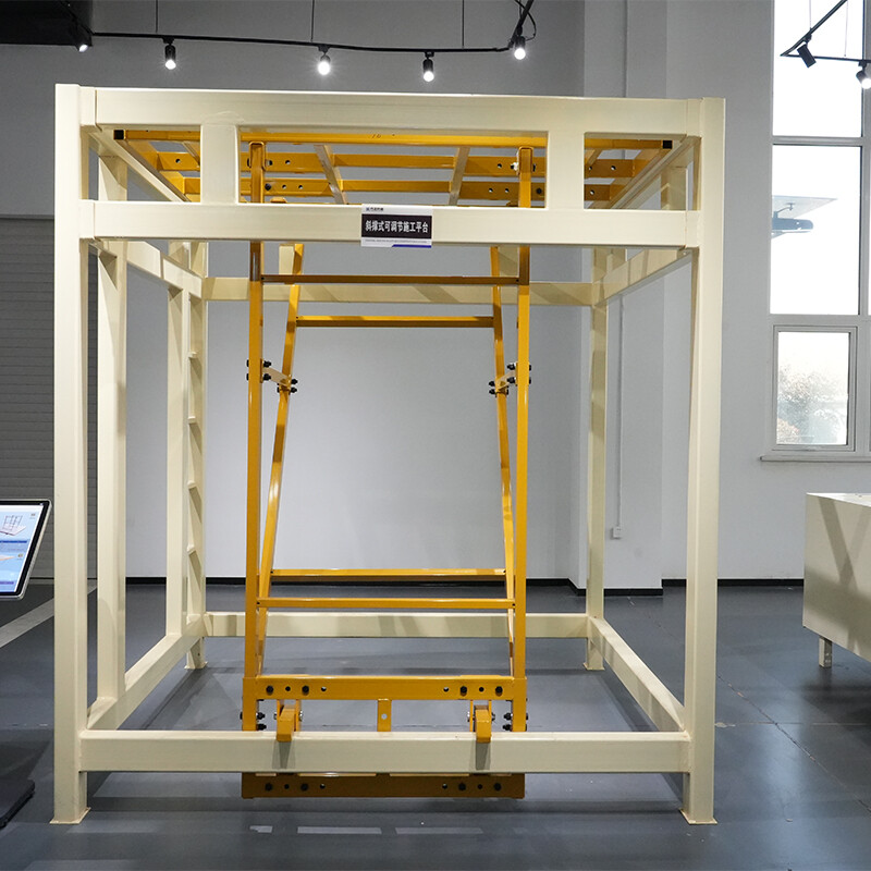 Elevator shaft construction platform X