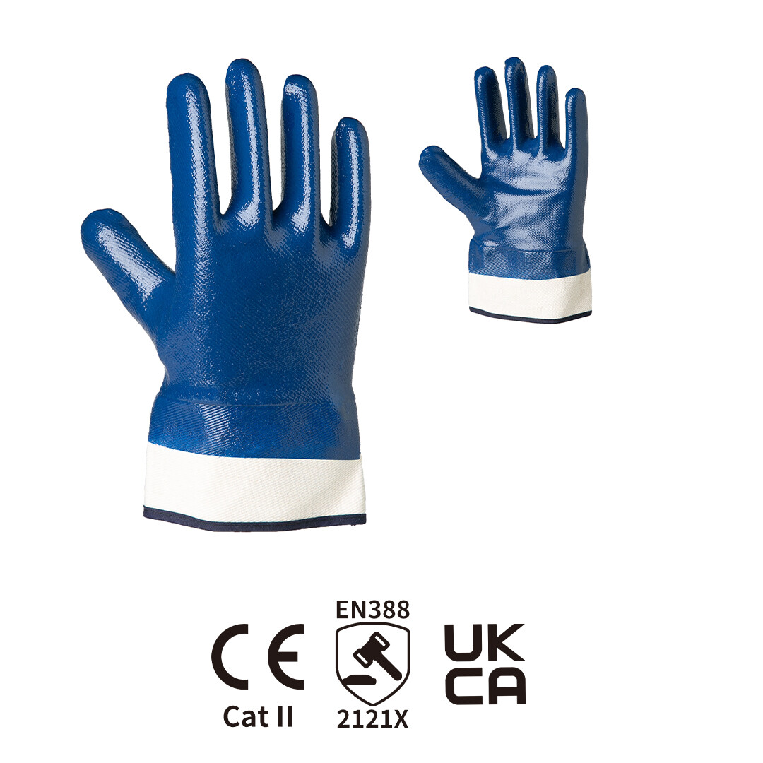 Safety mouth flannel fully immersed in nitrile conventional type (secondary impregnation)