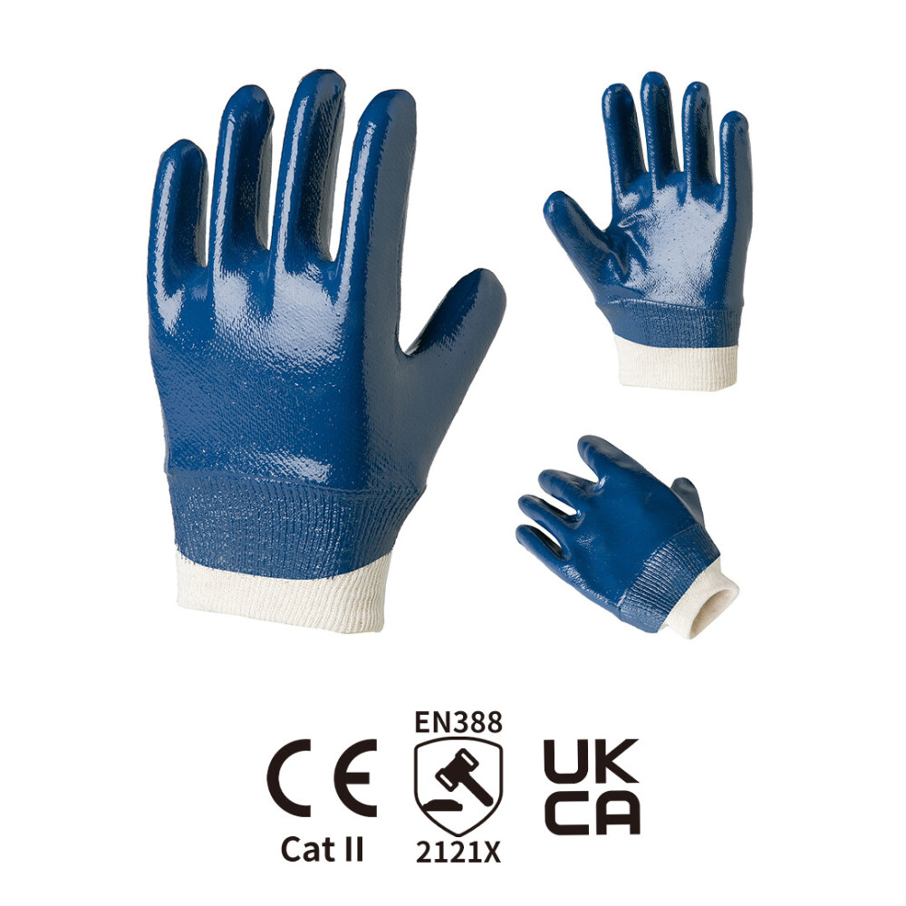 Safety cuffs, anti-cutting, level 5 anti-chemical and anti-impact PVC gloves: four layers of protection, build a strong safety line of defense