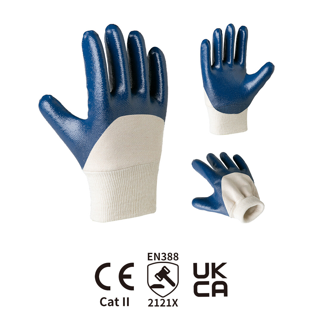 Threaded mouth flannel dipped in 3/4 nitrile conventional type