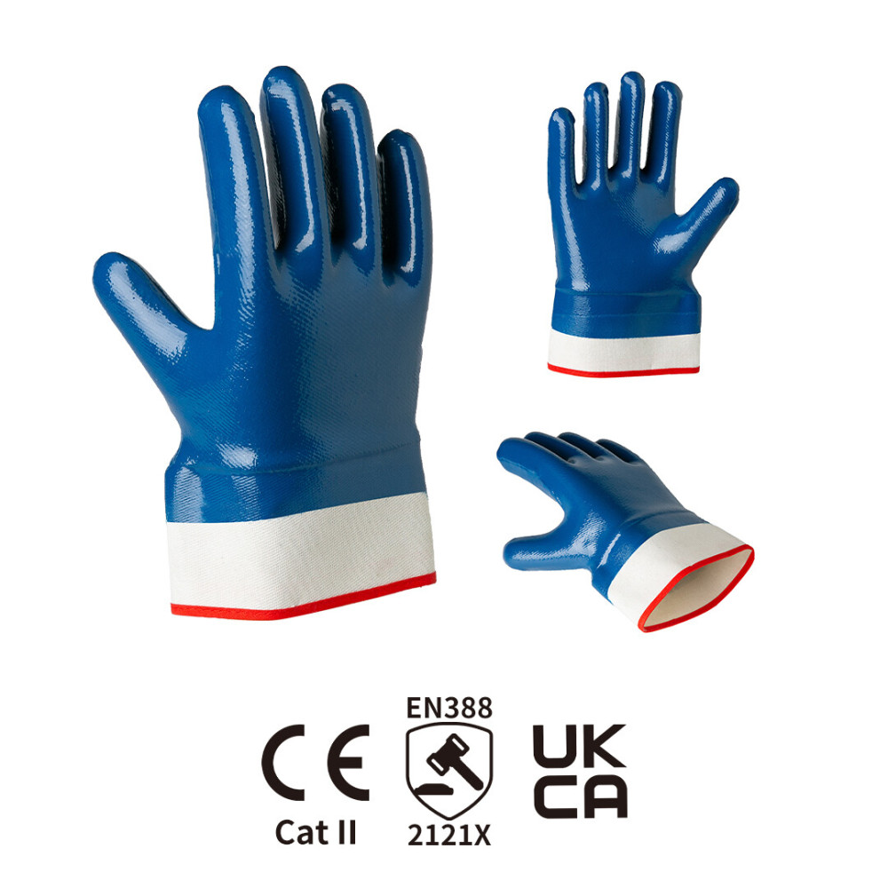 Safety mouth flannel fully immersed nitrile-cured gloves: the dual guarantee of protection and comfort​