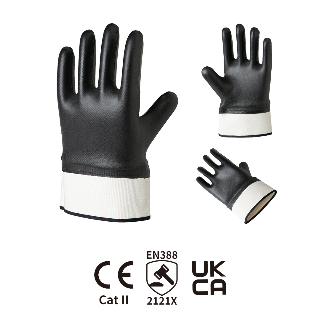 Non-slip safety mouth for oil operation, fully immersed in nitrile curing foam type