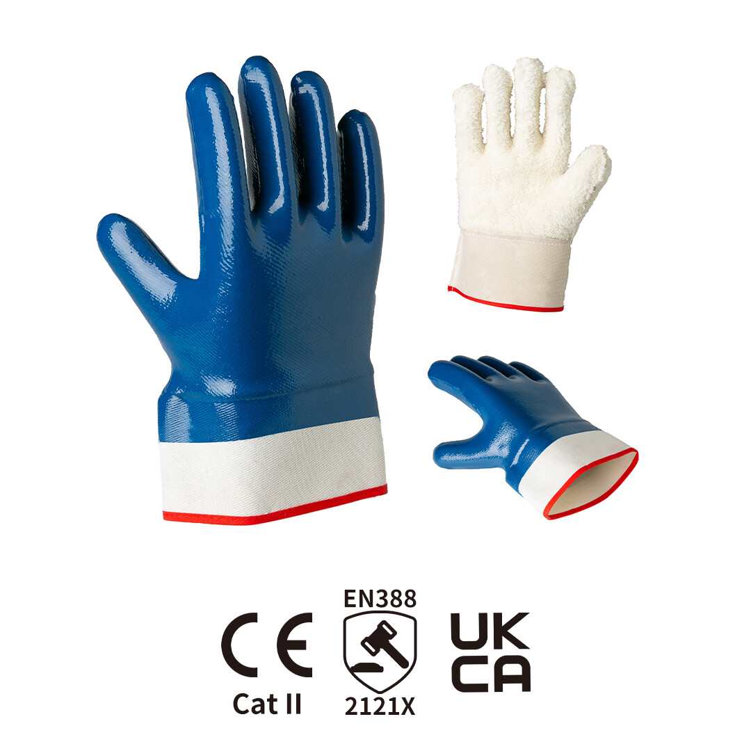 Safety mouth flannel fully immersed in nitrile curing type