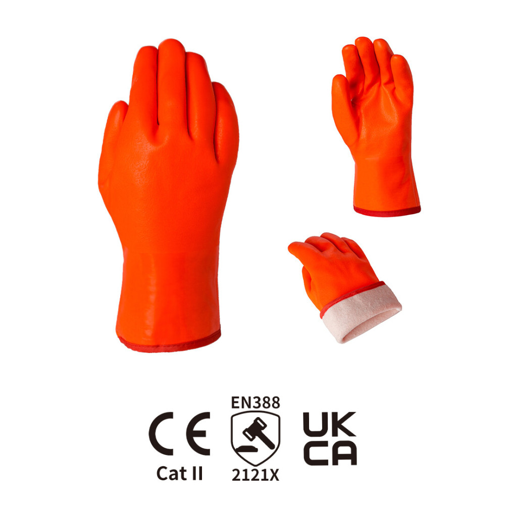 Long-tube cuffs, anti-cutting, grade 5 chemical-proof PVC gloves
