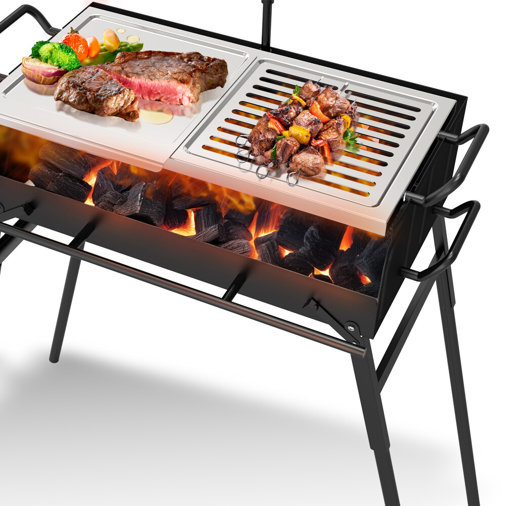 Estufa barbacoa de dos pisos