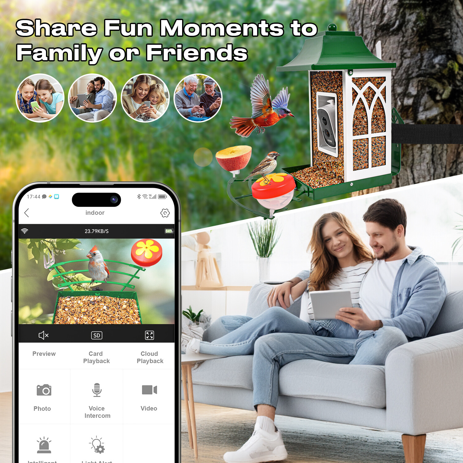 Comedero para pájaros Green smart