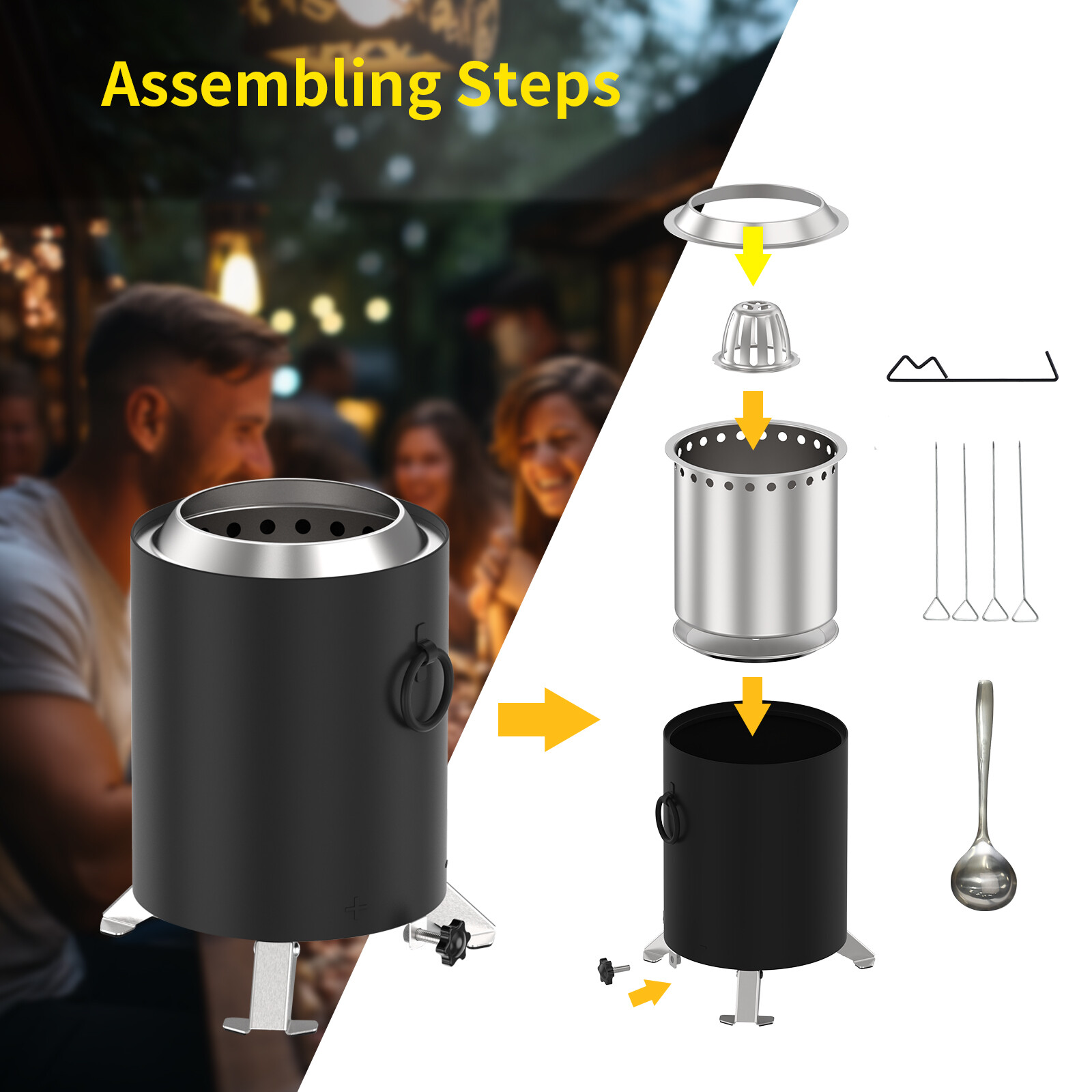 Stufa senza fumo Amazon