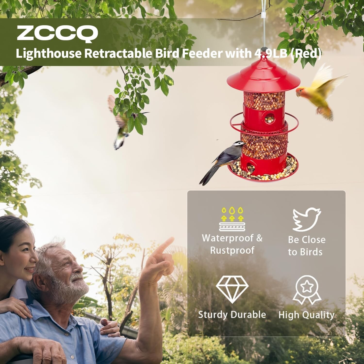 ZCCQ Faro telescopico Rosso telescopico