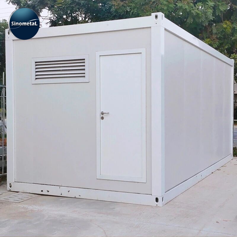 Casa de Contenedor Portátil Modular Desmontable de 20 Pies para Oficina Móvil al Aire Libre