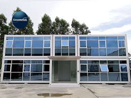 Nueva Tecnología de Oficina en Contenedor Estructura de Acero Marco Soldado Casa Contenedor de Paquete Plano