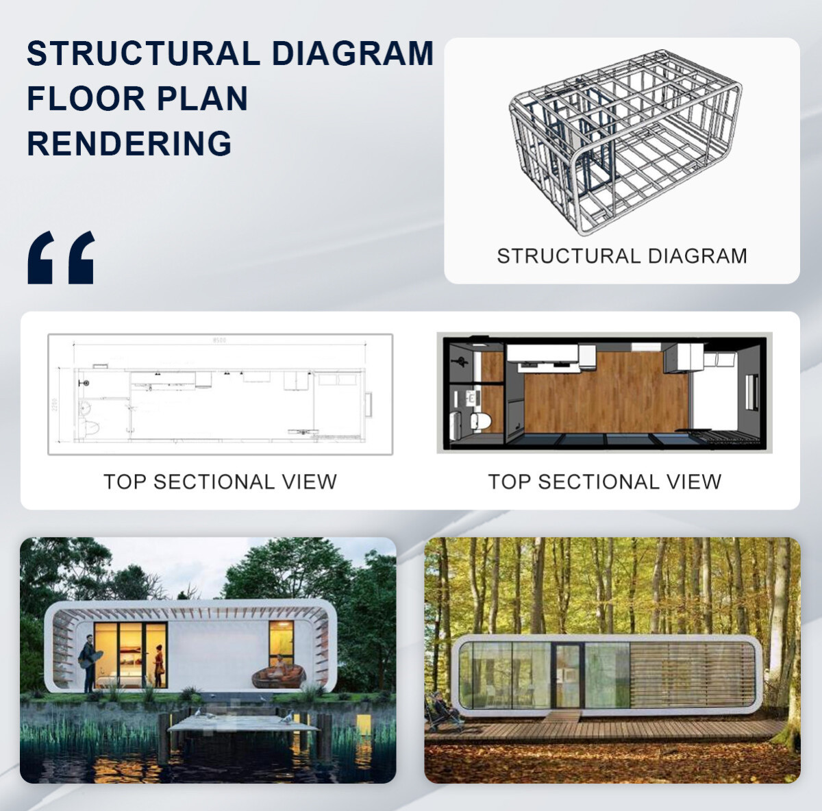 8.5 meter Apple Cabin Detailed Images