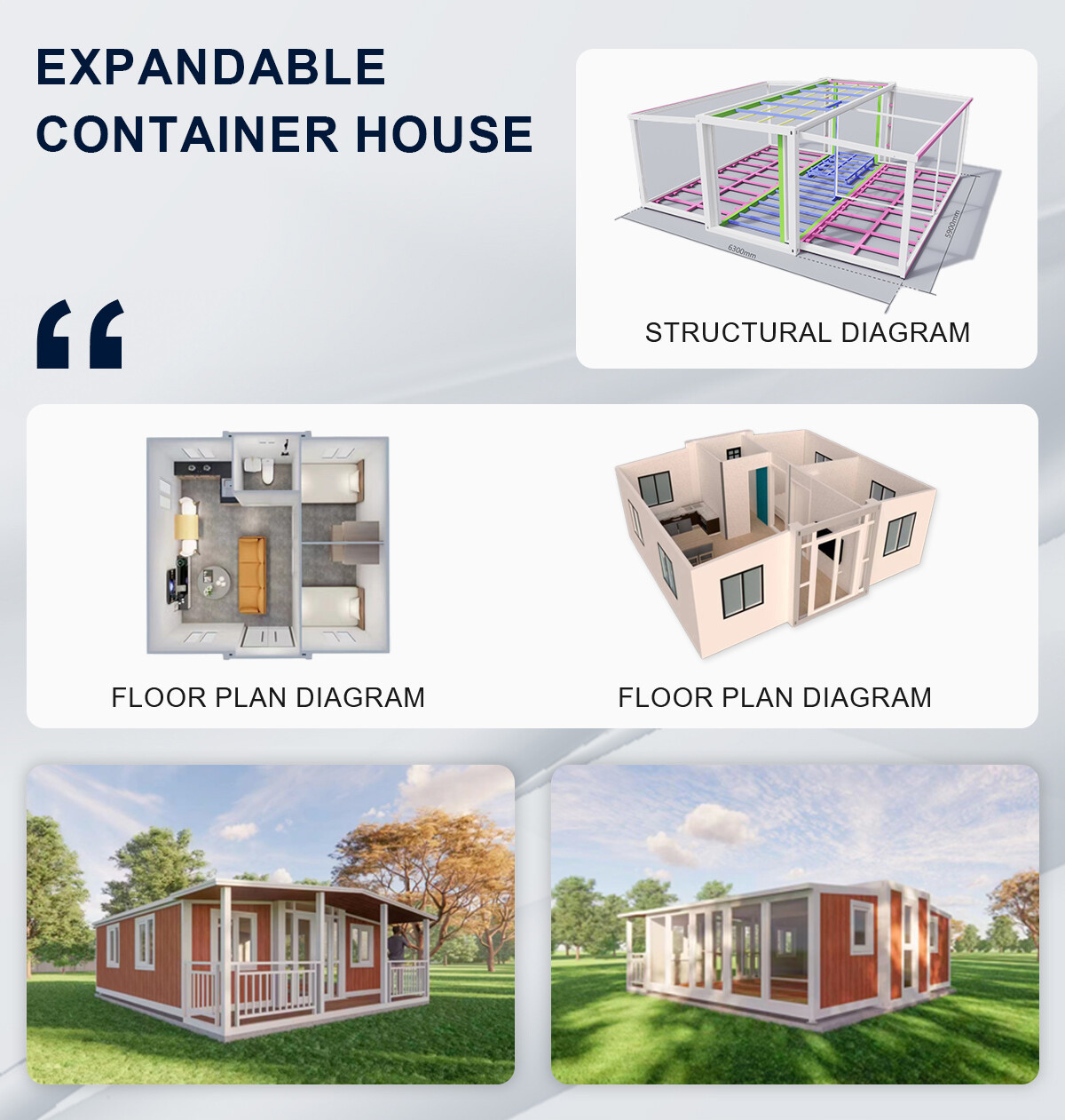 20 ft Dual-Wing Expandable & Foldable Container House (1) 20 ft Dual-Wing Expandable & Foldable Container House (1)