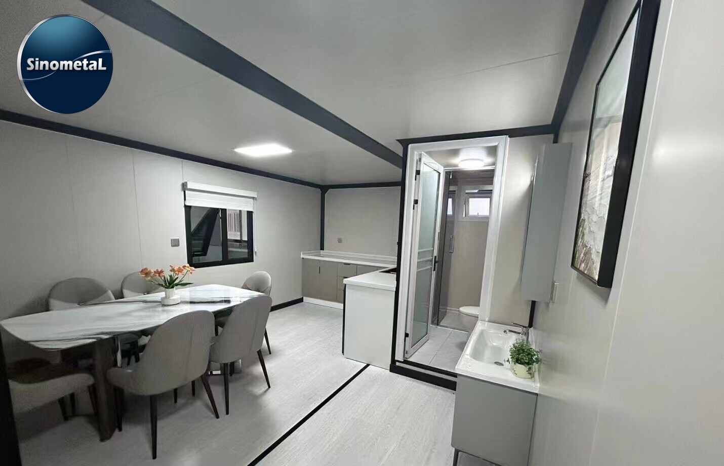 Casa Contenedor Expandible y Plegable de 20 Pies con Dos Alas