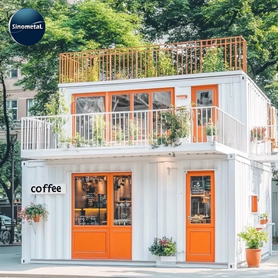 Modular Container Coffee Shop Shipping Container Cafe Prefab Container Cafe (6)