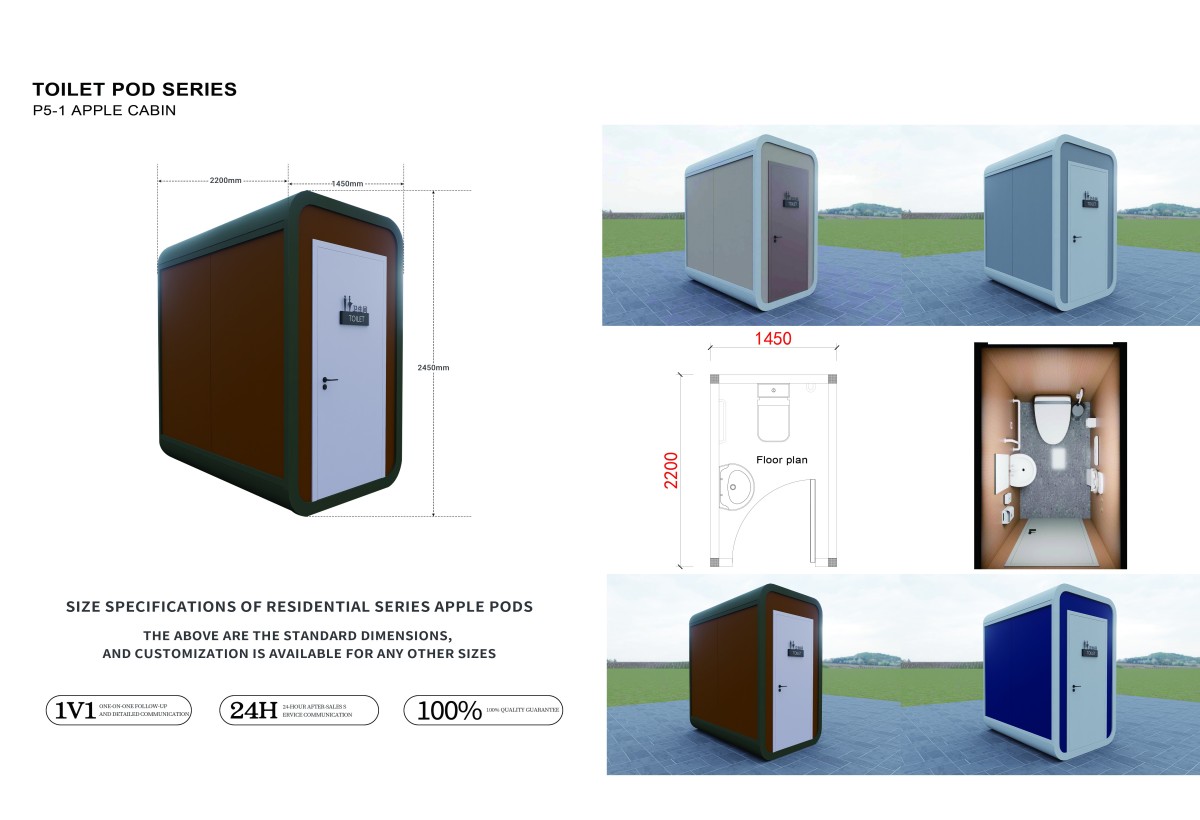 TOILET POD P5-1 APPLE CABIN