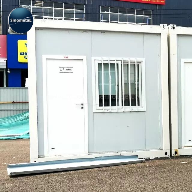 Nhà container 20ft nền đơn giản có thể tháo rời Nhà container gấp gọn được Văn phòng Quầy cà phê Cửa hàng