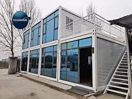 Công nghệ mới Container Văn phòng Kết cấu thép Khung hàn Nhà container đóng gói phẳng