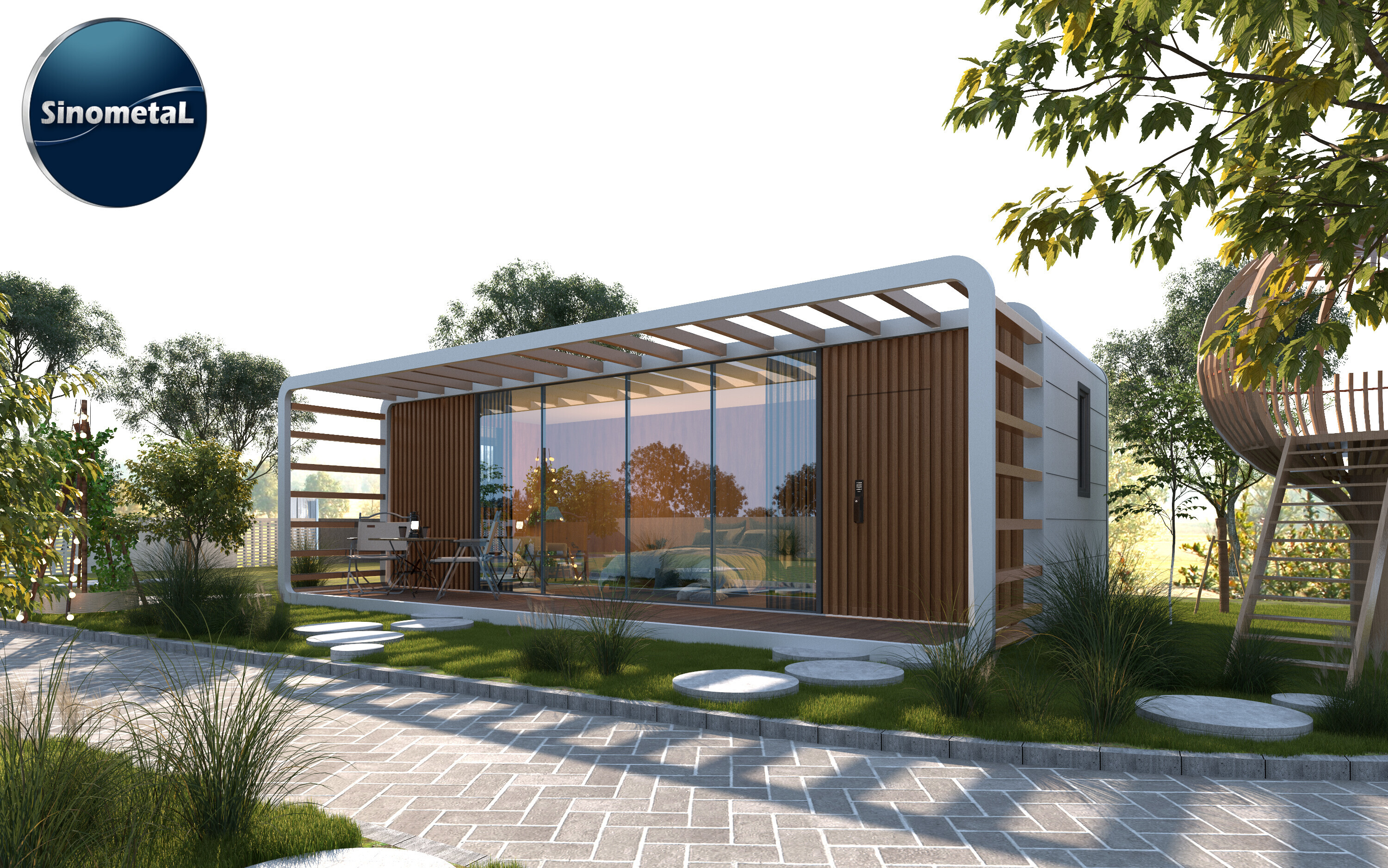 Nhà container Apple Cabin dài 8.5 mét