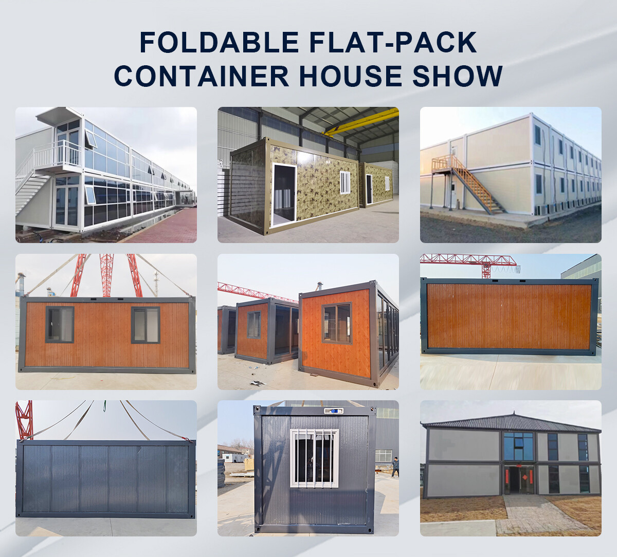 3 Foldable Flat-Pack Container House Finished Product Display Diagrams 3 Foldable Flat-Pack Container House Finished Product Display Diagrams