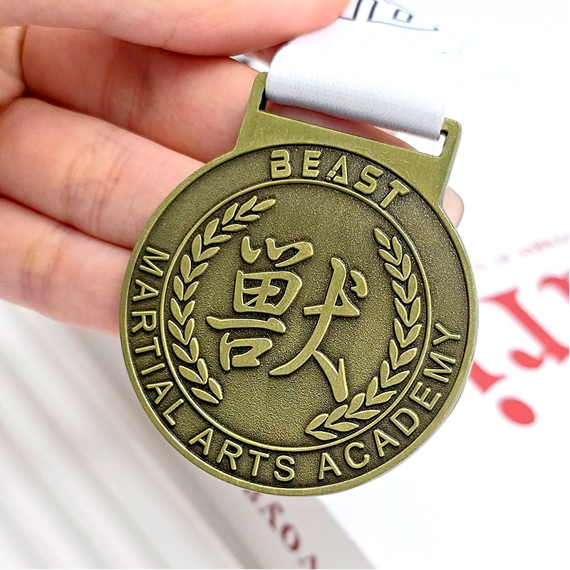 Medalla conmemorativa de bronce vintage 