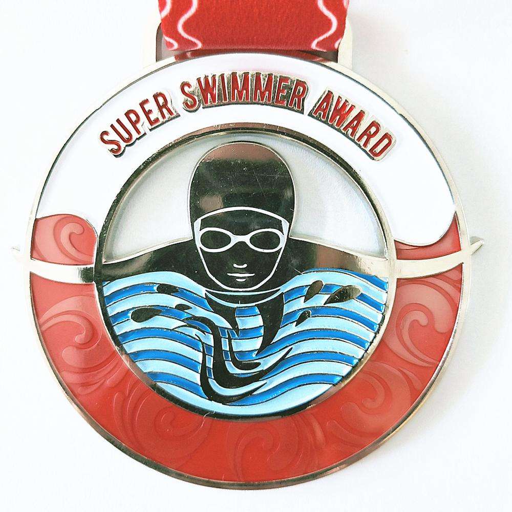 Medallas de competición como medallas conmemorativas económicas para natación