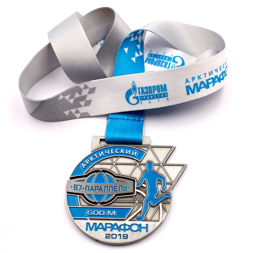 Medallas de metal personalizadas impresas con UV, premios deportivos personalizados de estilo tradicional y regalos corporativos para carnavales con cordones.